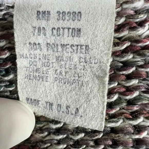 Vintage Equipt Mens L-XL Aztec Pullover Sweater Southwestern Cotton Blend Hippie - Picture 15 of 16